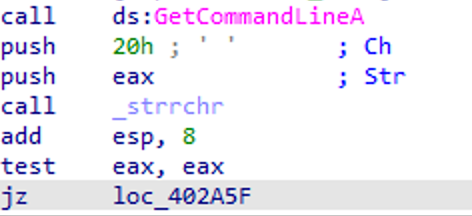 GetCommandLineA